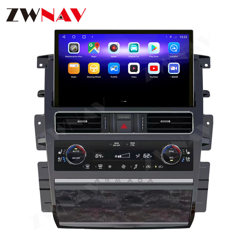 Reproductor multimedia estéreo auto de la navegación GPS del coche de Nissan Patrol Armada Y62