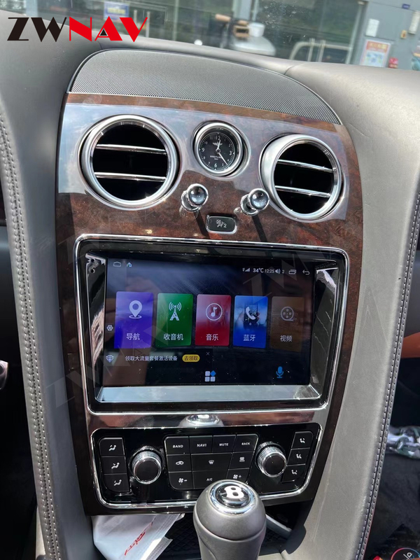 Android 11 Unidad principal de navegación GPS automática Carplay Tesla 128GB para Bentley