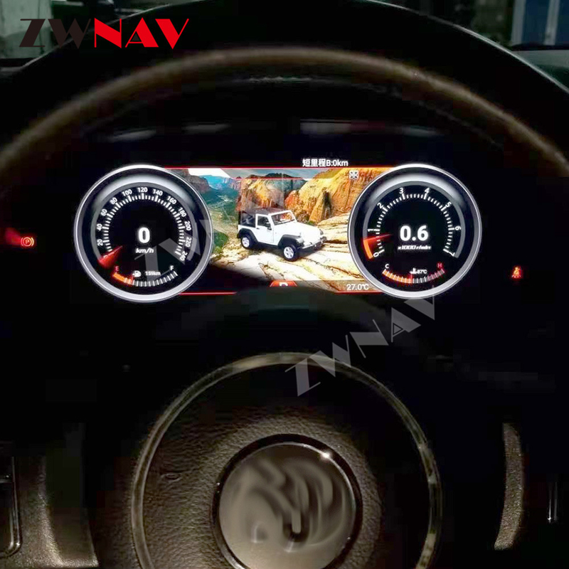 12.3&quot; LCD Digital Instrument Cluster Display Jeep Wrangler Car Dashboard Navegación GPS