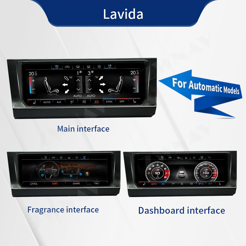 Panel de climatización de Radio para coche Carplay de 6,9 ​​pulgadas para Volkswagen Lavida Bora Golf 7