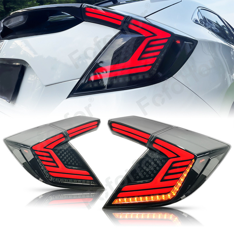 Dirección que fluye rotatoria de 2 compartimientos LED de la generación de la cola Light2016-2021For Honda 10 del coche de cola de la asamblea cívica de lámpara