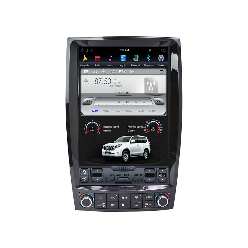 Radio androide estérea PX6 de la pantalla táctil del mercado de accesorios de DC12V Infiniti Q50