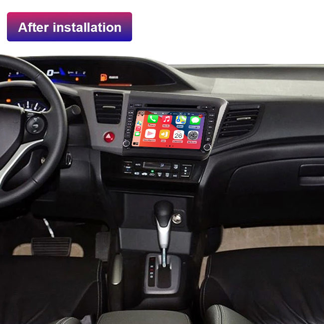 Estéreo doble del coche del dinar de la unidad de la cabeza de PX5 PX6 para Honda Civic 2012 2015