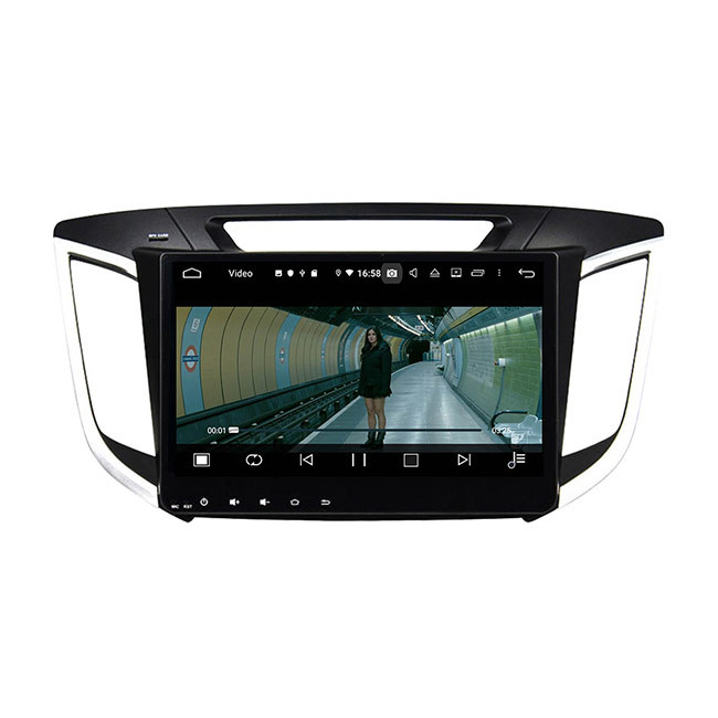 Sistema de navegación del coche de Android 9 del dinar de la unidad de la cabeza de BT5.0 IX25 Hyundai solo