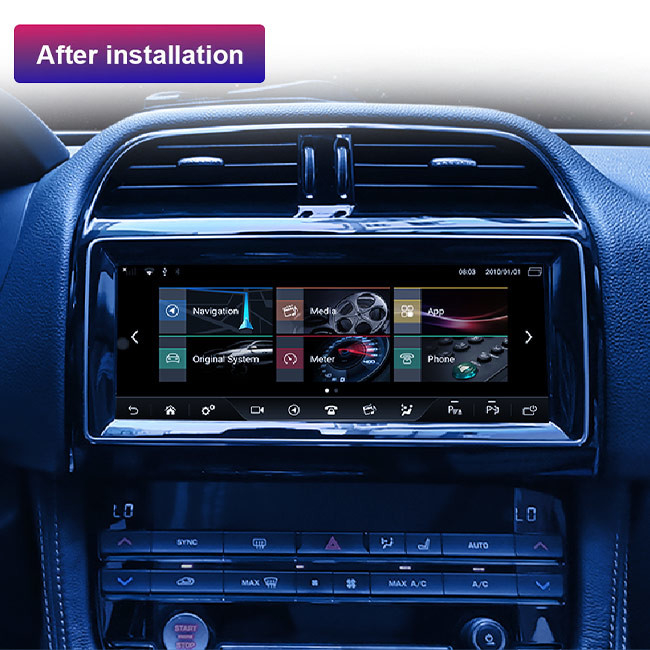 Faja estérea Android de Jaguar Xf Carplay de la pantalla de BT 10 128G 10,2 pulgadas