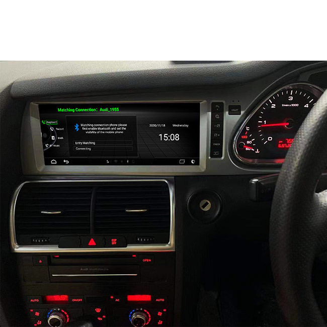 radio 4G WIFI de GPS del dinar de la unidad de la cabeza de 45V Audi Q7 Android sola 10,25 pulgadas