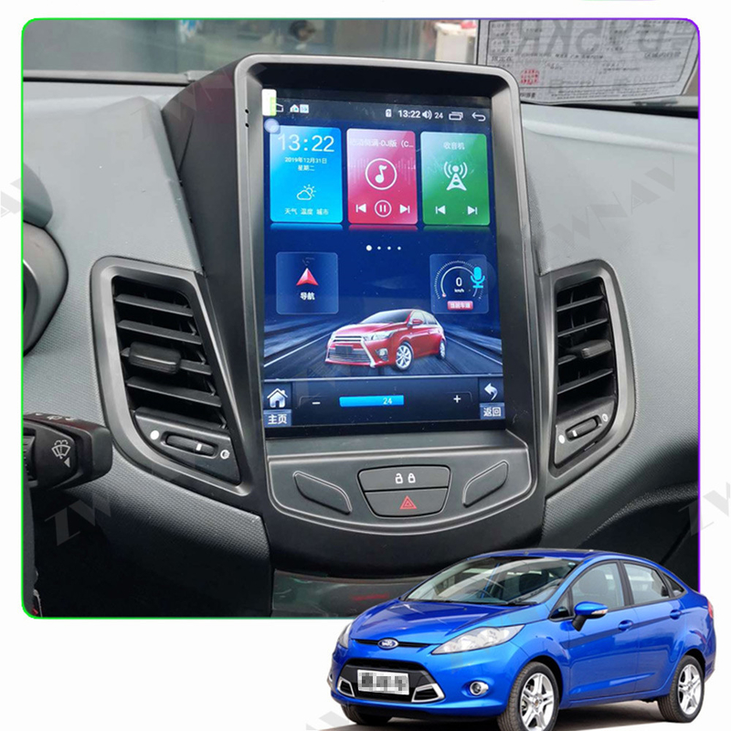 Navegación de radio Android 10 Carplay de la unidad principal auto de Android de 10,4 pulgadas para Ford Fiesta
