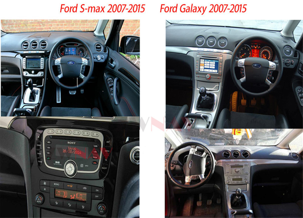 Unidad principal estérea Android 11 Carplay del coche de la navegación de radio para la galaxia S-máxima 2007-2015 de Ford