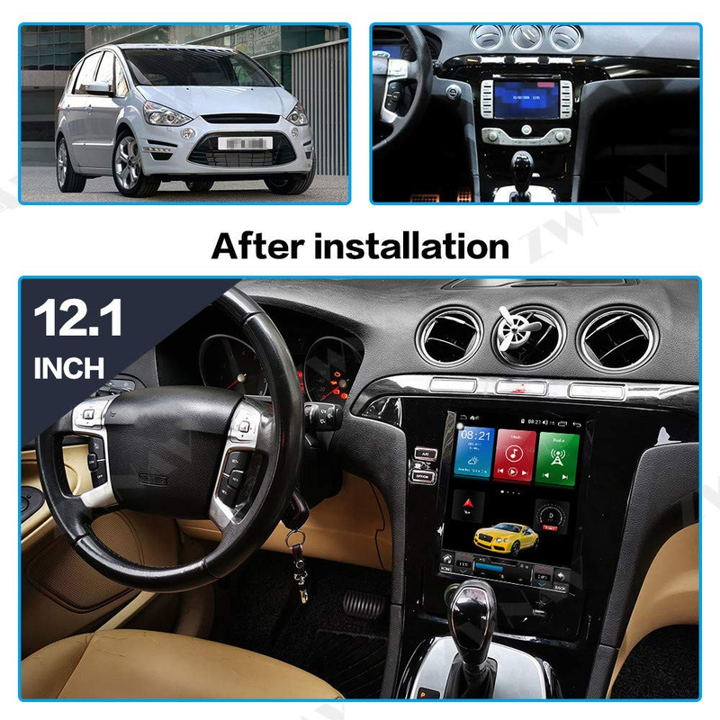 Unidad principal estérea Android 11 Carplay del coche de la navegación de radio para la galaxia S-máxima 2007-2015 de Ford
