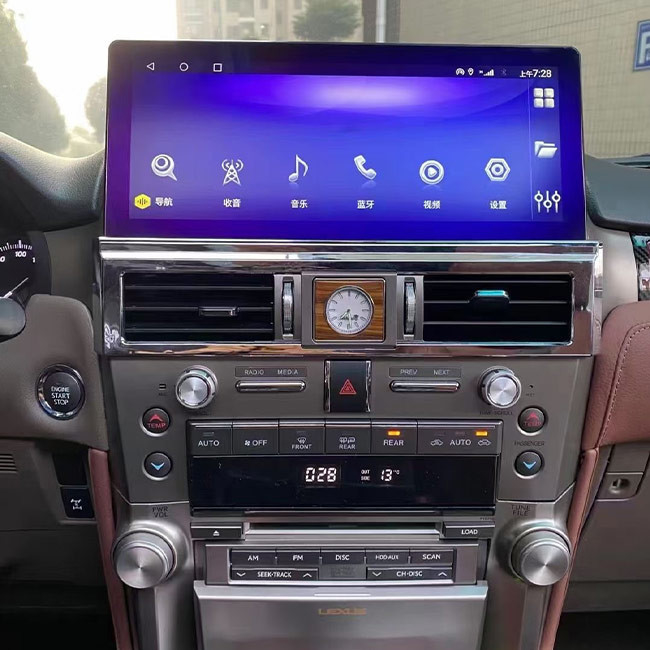 Pulgada 4G LTE SIM For Lexus GX460 GX400 2010-2019 de las multimedias 12,3 de la navegación del coche de Android 10