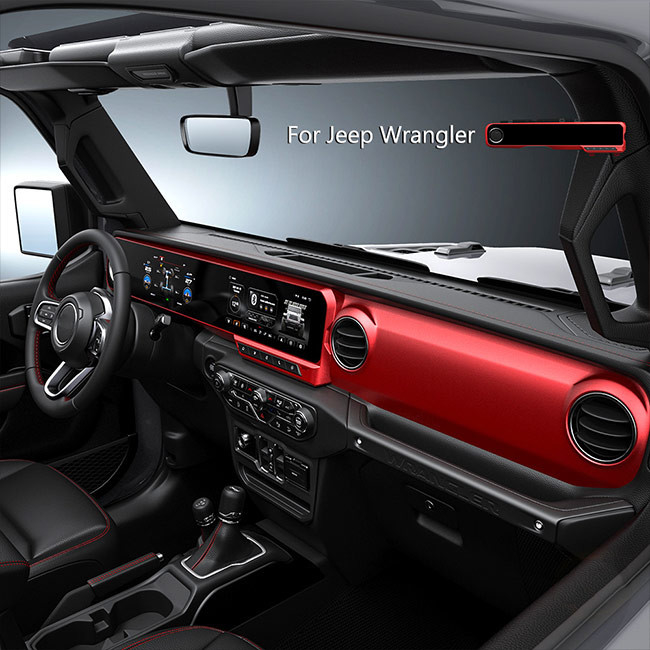 Pantalla dual del reproductor multimedia del coche del racimo de Digitaces para Jeep Wrangler JL 2018-2021